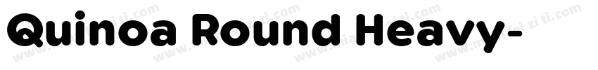 Quinoa Round Heavy字体转换